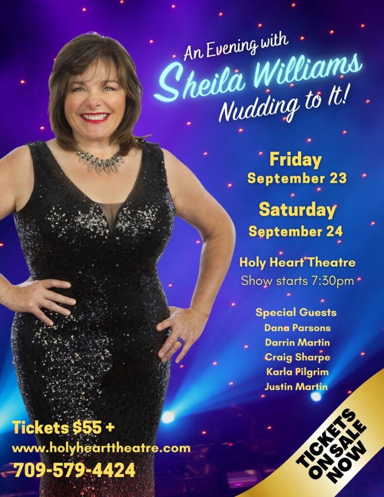 Poster graphic for AN EVENING WITH SHEILA WILLIAMS: NUDDING TO IT!