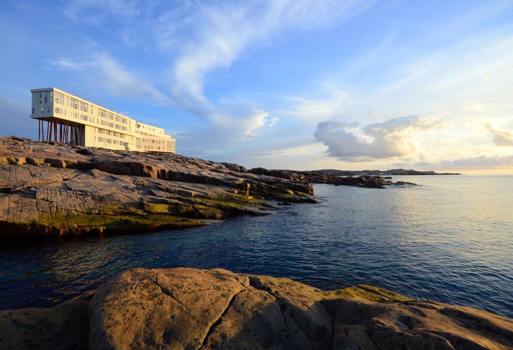 Fogo Island Inn photographed in daytime by Paddy Barry
